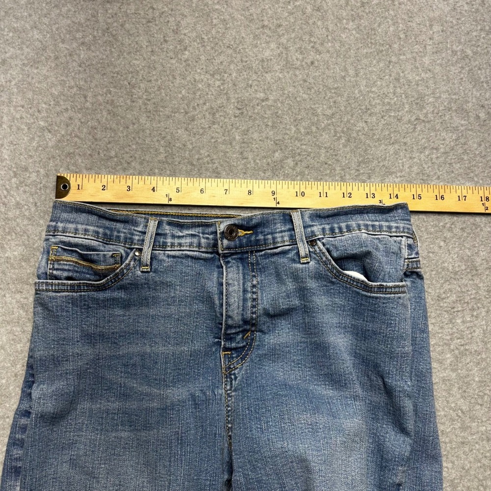 Levi's Jeans 512 Perfectly Slimming Womens 10M Blue Straight Leg Stretch Denim - Picture 11 of 14